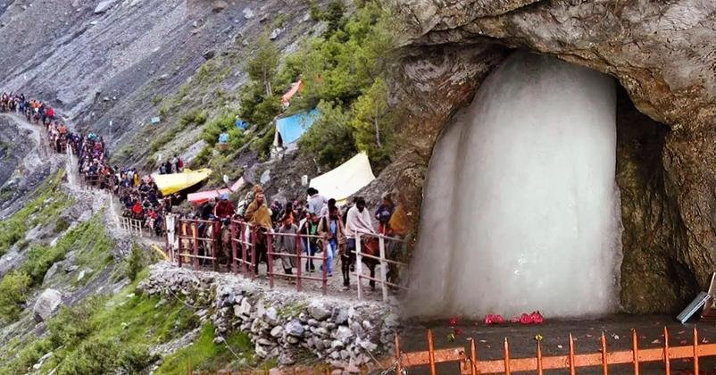 Amarnath Yatra and Ice Lingam Darshan in Kashmir