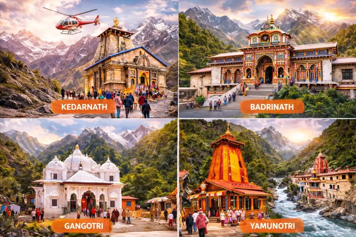 Char Dham Yatra - Yamunotri Gangotri Kedarnath Badrinath